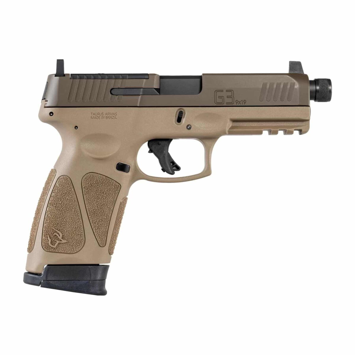 1-g3p941-tac_r-507342ccjpg - taurus g3 toro tactical handgun 9mm luger 17rd magazines(2) 4. 5'' barrel tan frame/brown slide - 1 g3p941 tac r 507342cc