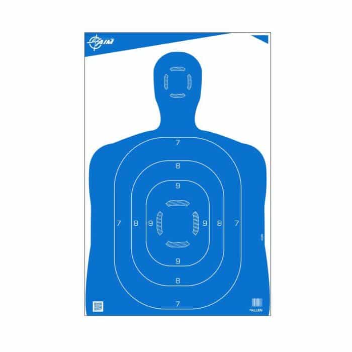 An15289jpg - allen ez-aim silhouette paper shooting targets 23"w x 35"h blue 100/ct - an15289