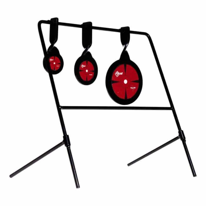 An15403jpg - ez-aim triple deflector spinner target system rimfire. 22 cal. & air guns 10. 75"w x 12. 5"h - black/red - an15403