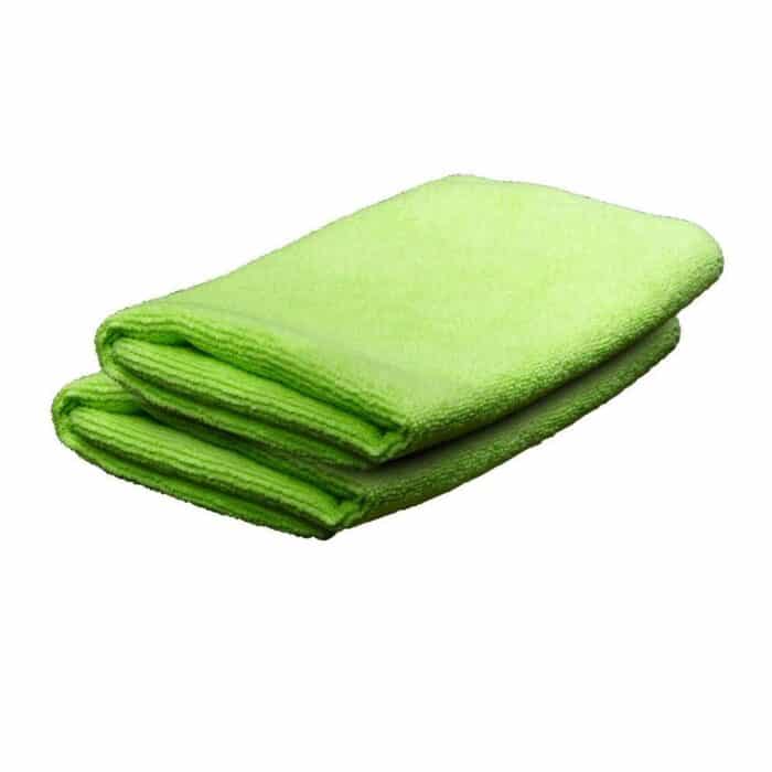 Anbtmft2pkjpg - breakthrough clean technologies microfiber cleaning cloth green 14" square 2/ct - anbtmft2pk