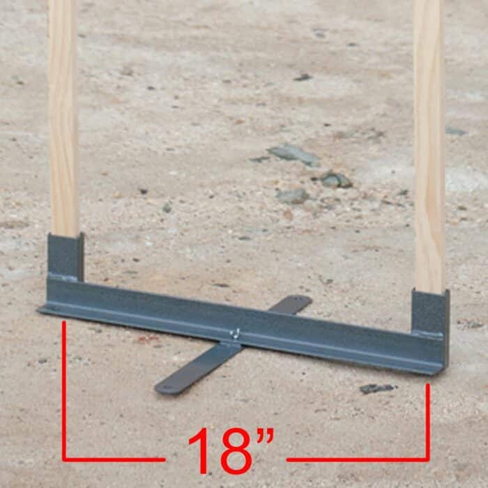 Babc1800mtsjpg - gps metal folding target stand - 18" wide - babc1800mts