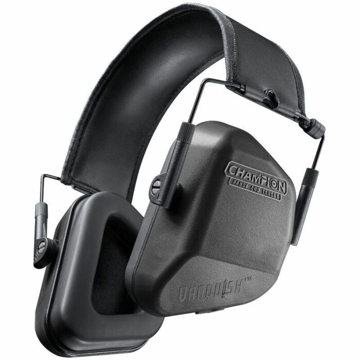 Cm41004jpg - champion vanquish passive ear muffs 24 nrr black - cm41004