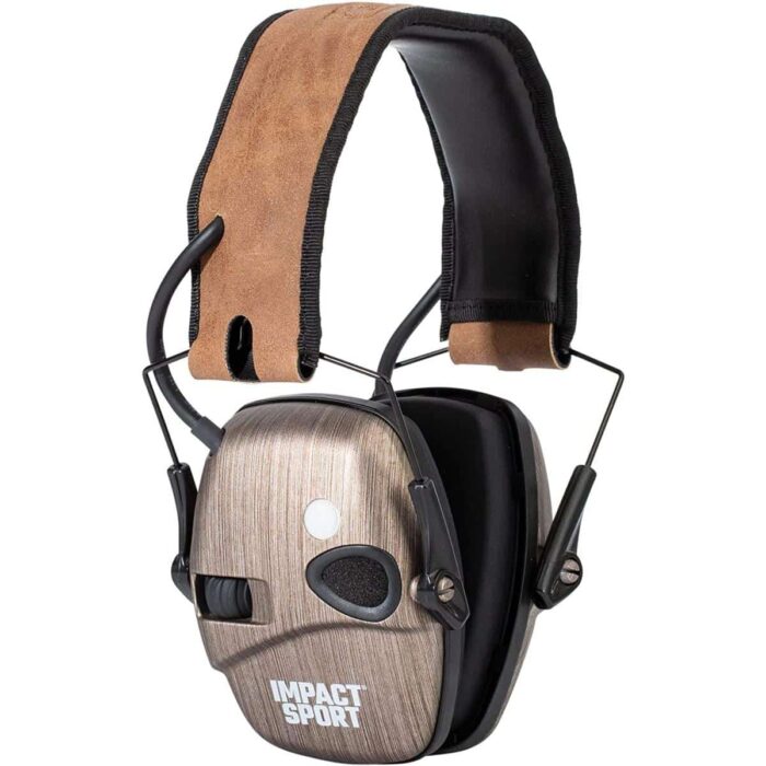 Hqr02543jpg - howard leight impact sport bluetooth earmuff brushed bronze brown band 21db - hqr02543