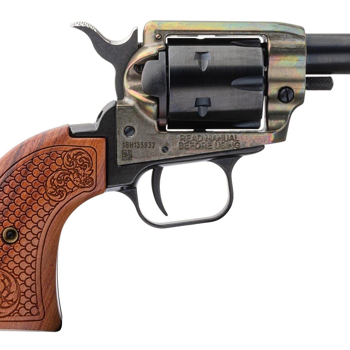 Hxbk22ch2wbrn10201202jpg - heritage barkeep handgun. 22 lr 6/rd magazine 2. 68" barrel wooden grip - hxbk22ch2wbrn10201202