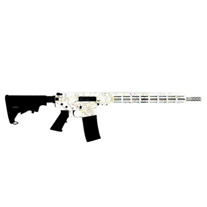 Iqgl15223ssswhtjpg - great lakes ar-15 "saved by the splatter" rifle. 223 wylde 30rd magazine 16" barrel white/stainless steel - iqgl15223ssswht