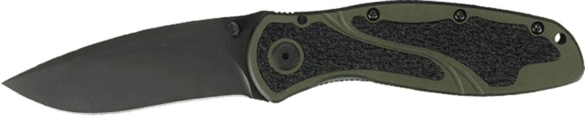 Kw1670olblkjpg - kershaw blur knife - olive drab - kw1670olblk