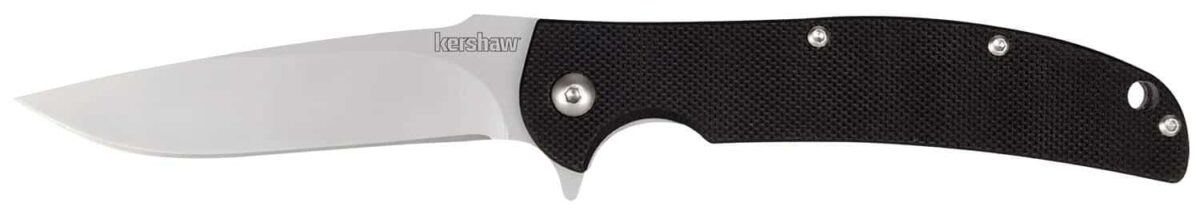 Kw3410jpg - kershaw chill steel bead-blasted knife - 3" blade - kw3410