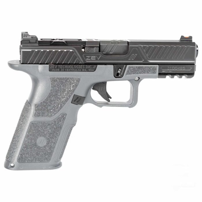 Oz9c-x-cpt-com-g_30-right20side-1jpg - zev technologies oz9c combat pistol 9mm luger 10rd magazines 4" barrel compact slide gray x grip - oz9c x cpt com g 30 right20side 1