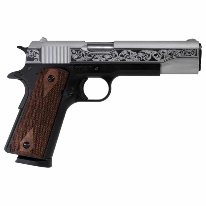 Sd1911a1s45fgb1jpg - sds imports tisas "two tone filigree stainless" 1911 a1 service 45 handgun. 45 acp 8rd magazine 5" barrel - sd1911a1s45fgb1