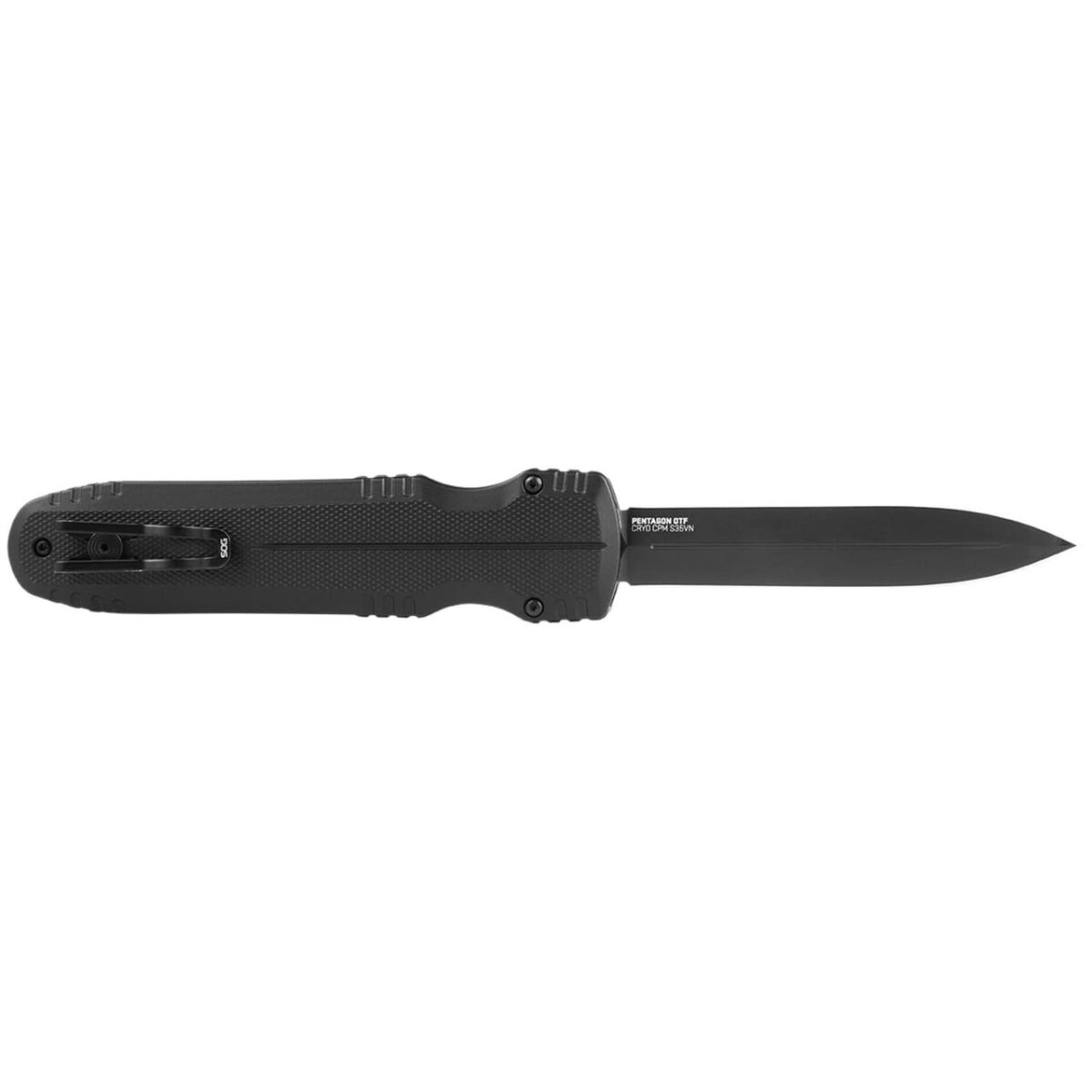 Sgsog15610157jpg - sog pentagon otf blackout knife 3. 79" blade black - sgsog15610157