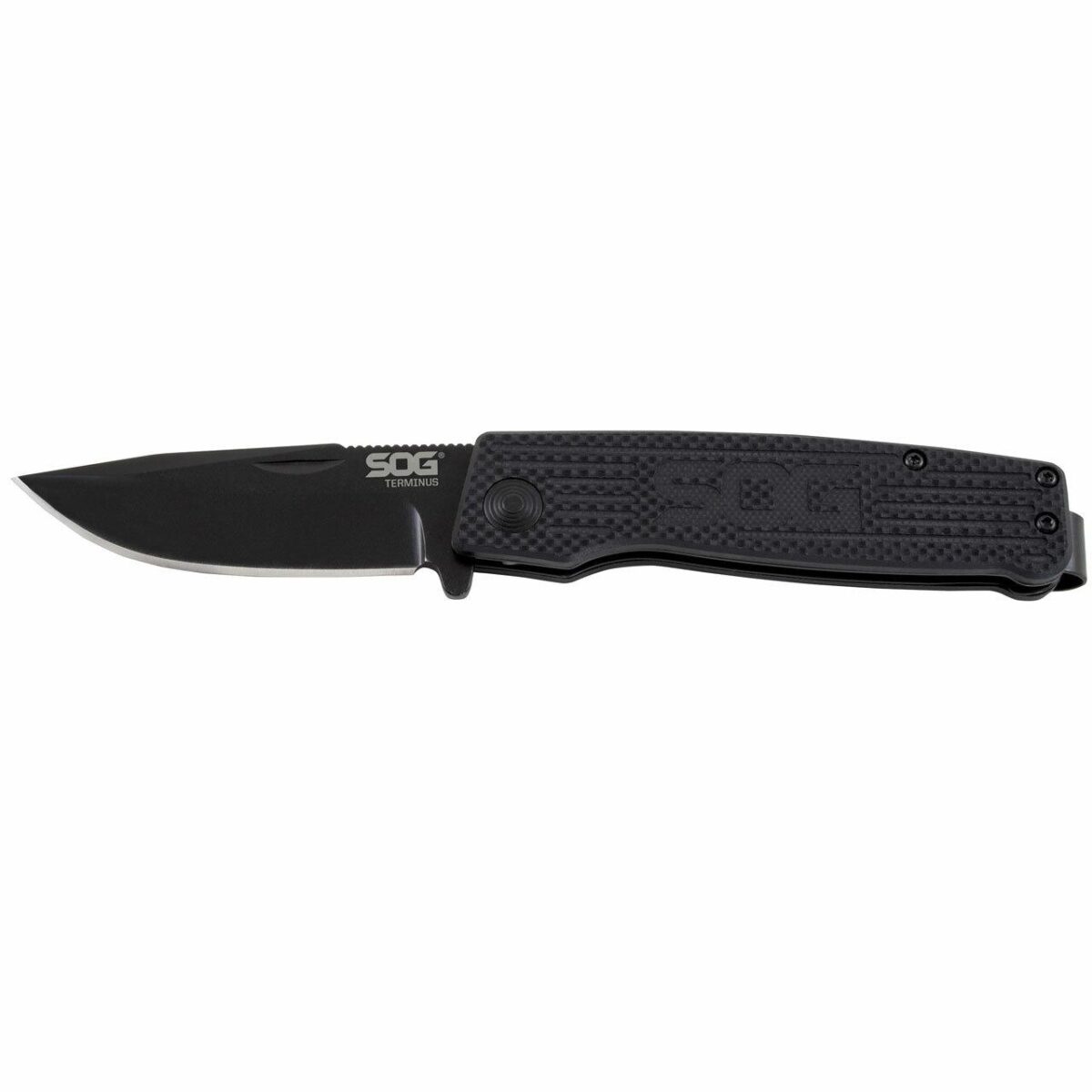 Sgsogtm1007bxjpg - sog terminus bowie folding knife 3" blade black - sgsogtm1007bx