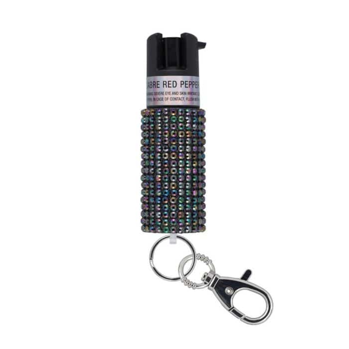 Srkrjbk02-1jpg - sabre jeweled pepper spray with key ring black - srkrjbk02 1