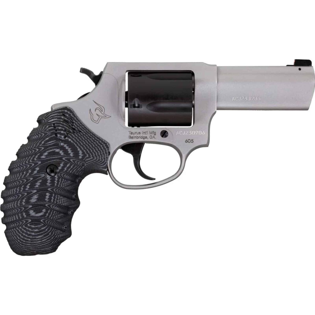 Tx260535nsvz_1jpg - taurus defender 605 handgun 357 mag/38 spl+p matte 5rd capacity 3" stainless steel barrel black cylinder vz grips - tx260535nsvz 1