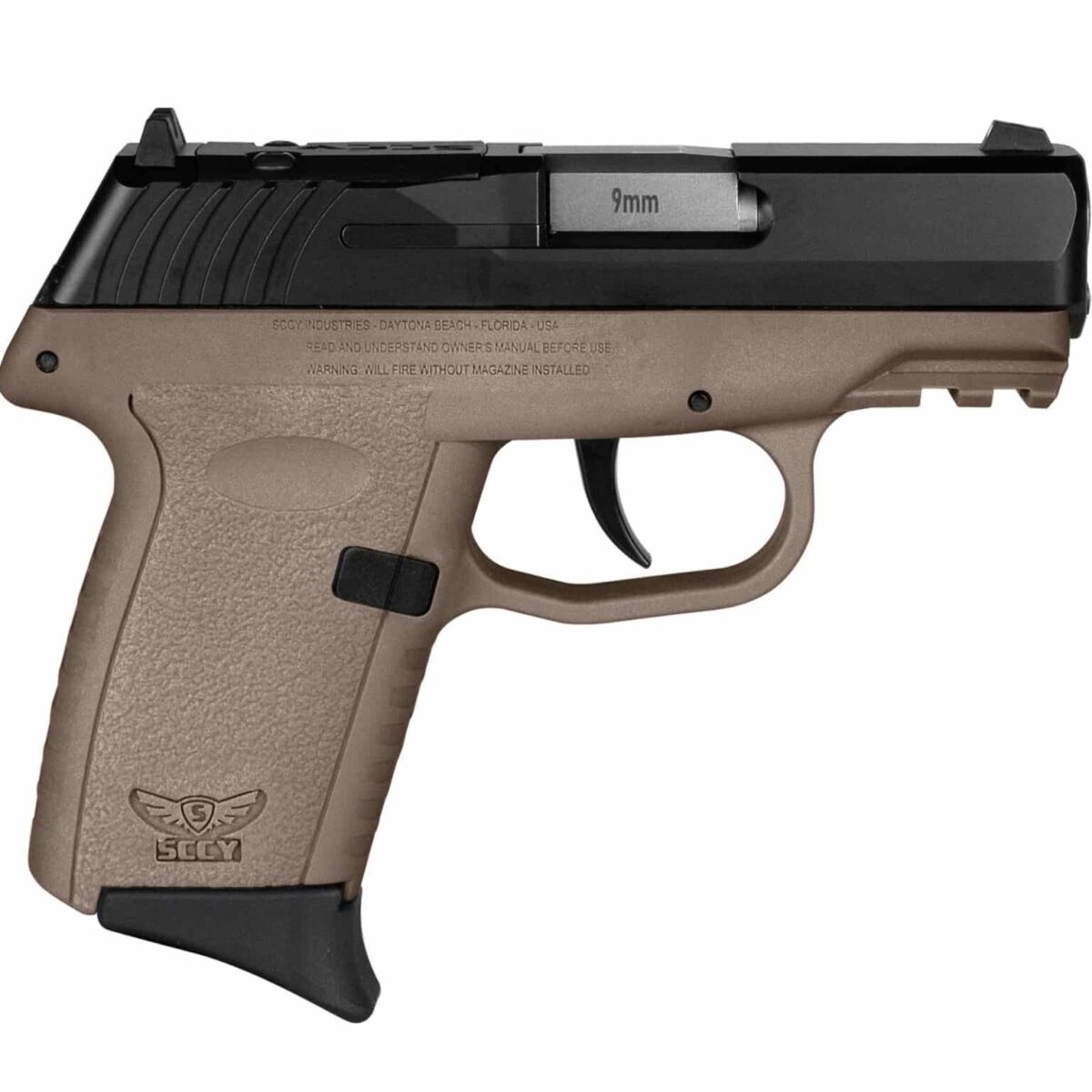 Uscpx2cbderdrg3_1jpg - sccy cpx-2 rdr handgun 9mm luger 10rd magazine 3. 1" barrel no safety black slide/fde frame - uscpx2cbderdrg3 1