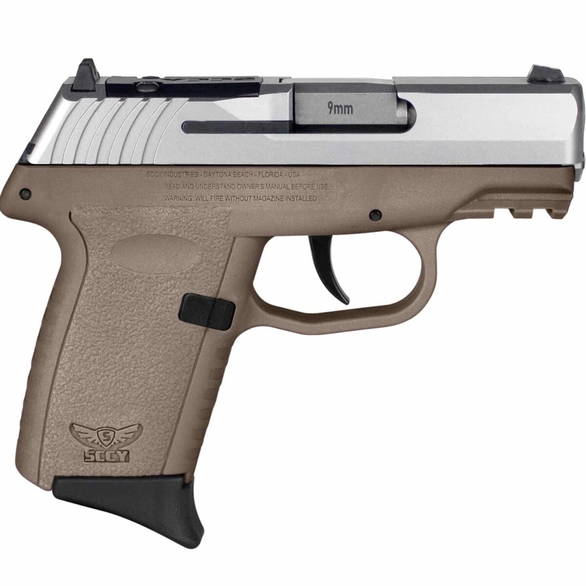 Uscpx2ttderdrg3_1jpg - sccy cpx-2 rdr handgun 9mm luger 10rd magazine 3. 1" barrel no safety stainless slide/fde frame - uscpx2ttderdrg3 1