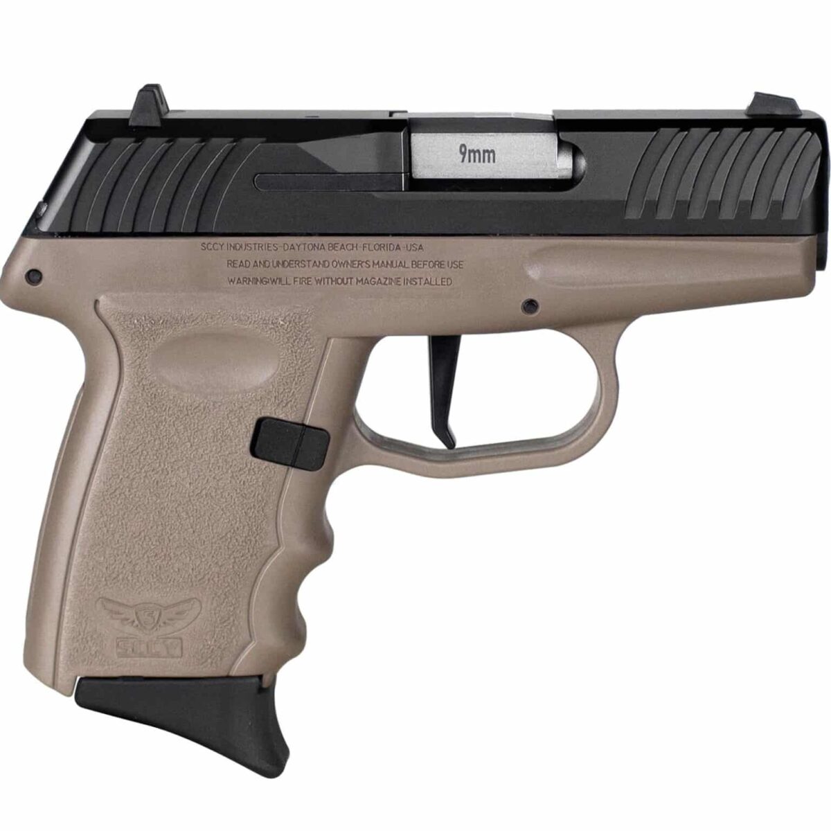 Usdvg1cbde_1jpg - sccy dvg-1 handgun 9mm luger 10rd magazine 3. 1" barrel striker fired black slide/fde frame - usdvg1cbde 1