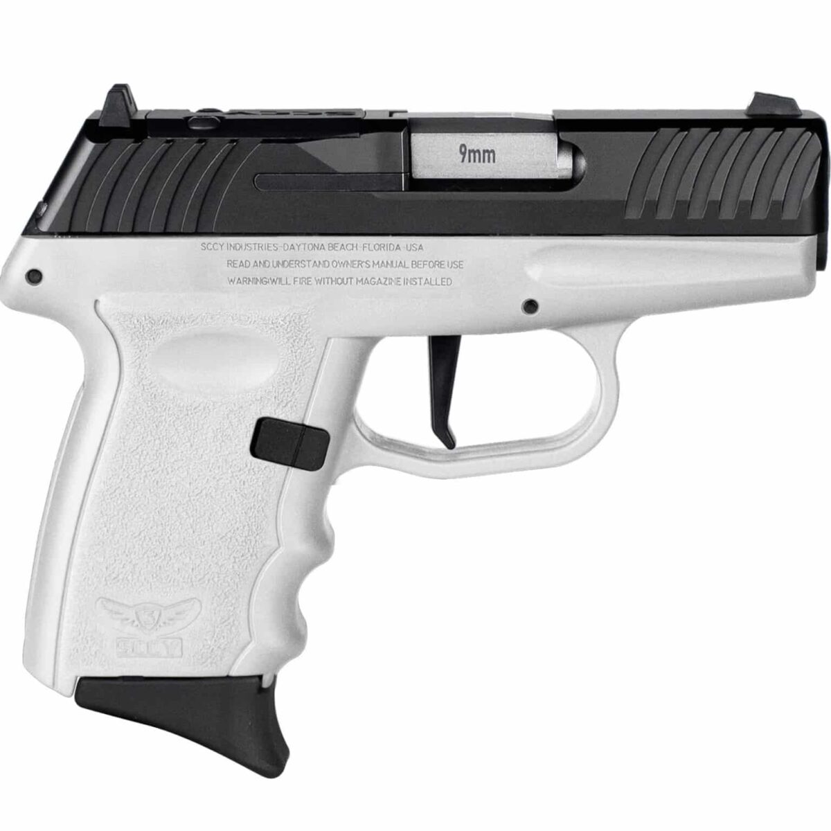 Usdvg1cbwhrdr_1jpg - sccy dvg-1 rdr handgun 9mm luger 10rd magazine 3. 1" barrel striker fired black slide/white frame - usdvg1cbwhrdr 1