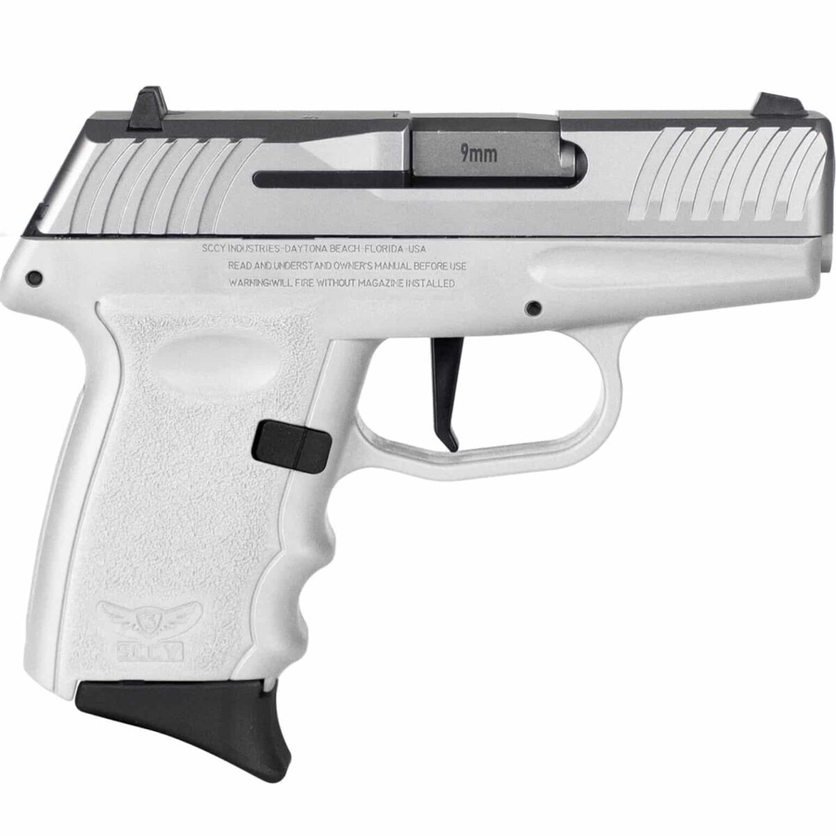 Usdvg1ttwh_1jpg - sccy dvg-1 handgun 9mm luger 10rd magazine 3. 1" barrel striker fired stainless slide/white frame - usdvg1ttwh 1