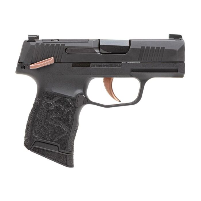 Xi679966-1jpg - sig sauer p365-380 rose handgun. 380 auto 10rd magazines (2) 3. 1" barrel black with rose gold - xi679966 1