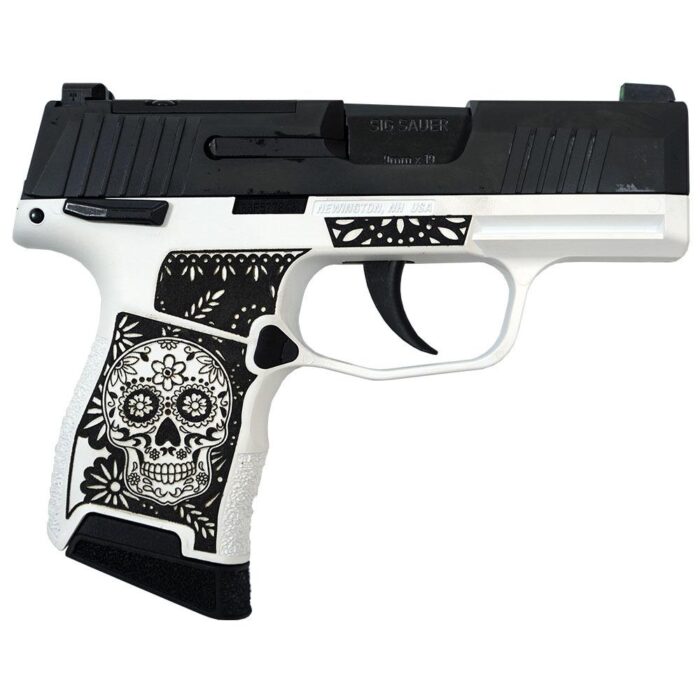 Xi681235sswb-1jpg - sig sauer exclusive "sugar skull" p365 optic ready handgun 9mm luger 10rd magazines(2) 3. 1" barrel x-ray 3 sights manuel safety - xi681235sswb 1