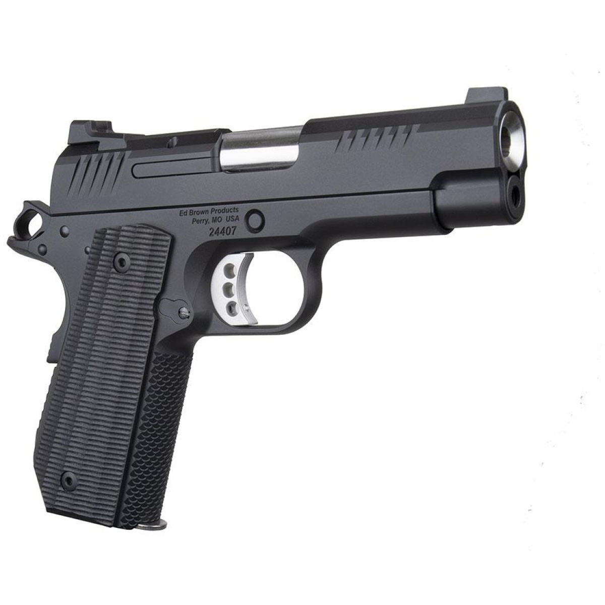 Ebevokc9lw-1. Jpg - ed brown kc9 lightweight handgun 9mm luger 9rd magazine 4" barrel black with thumb safety - ebevokc9lw 1