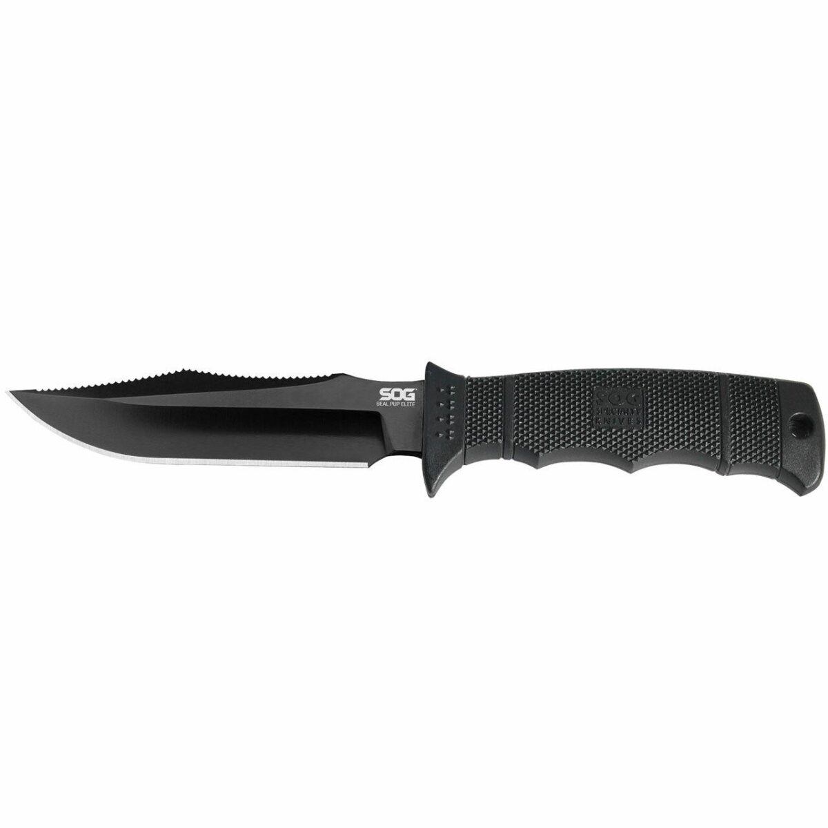 Sgsoge37sncp. Jpg - sog seal pup elite knife 4. 85" blade black with nylon sheath - sgsoge37sncp