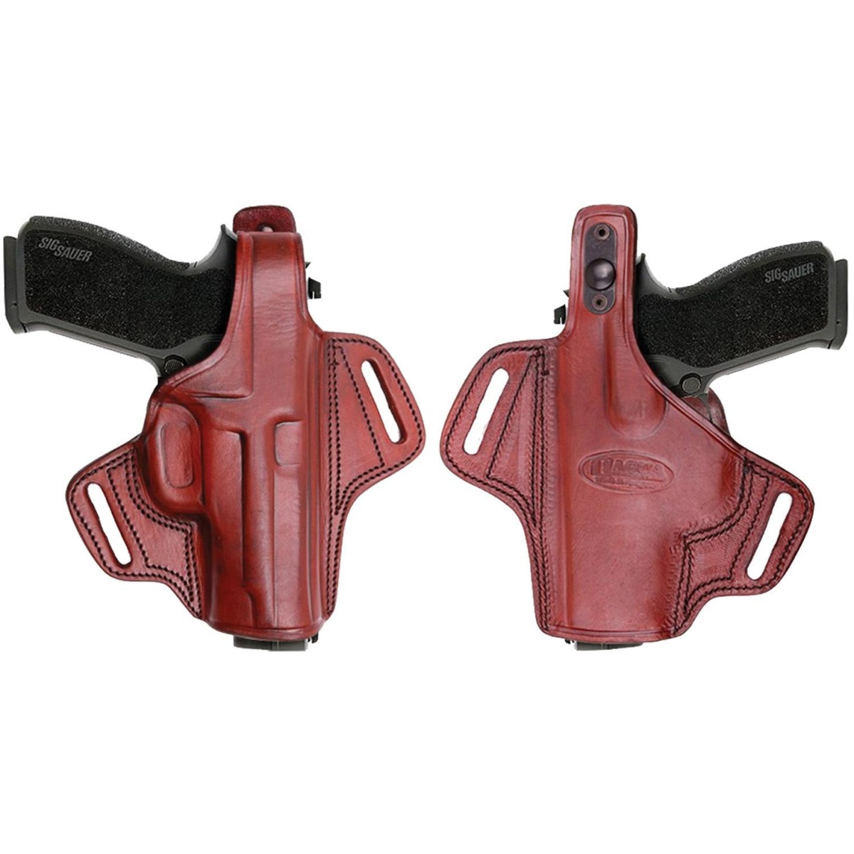 Tybh1302. Jpg - tagua gunleather thumb break belt holster for glock 17/22/31/37 brown right hand - tybh1302