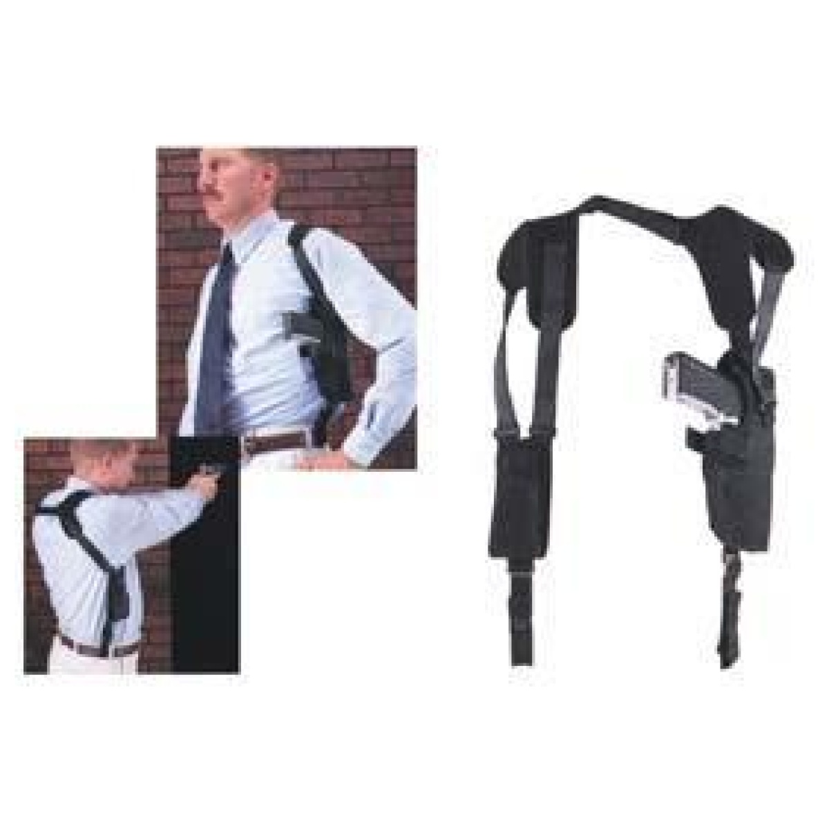 Um75011. Jpg - uncle mike's pro-pak vertical shoulder holsters black - fits 3-4" med autos 3. 25-3. 75 lg auto - um75011