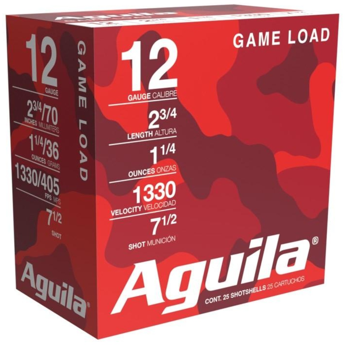 Au1chb1207_1. Jpg - aguila high velocity field shotshells 12 ga 2-3/4" 1-1/4oz 1330 fps #7. 5 25/ct - au1chb1207 1