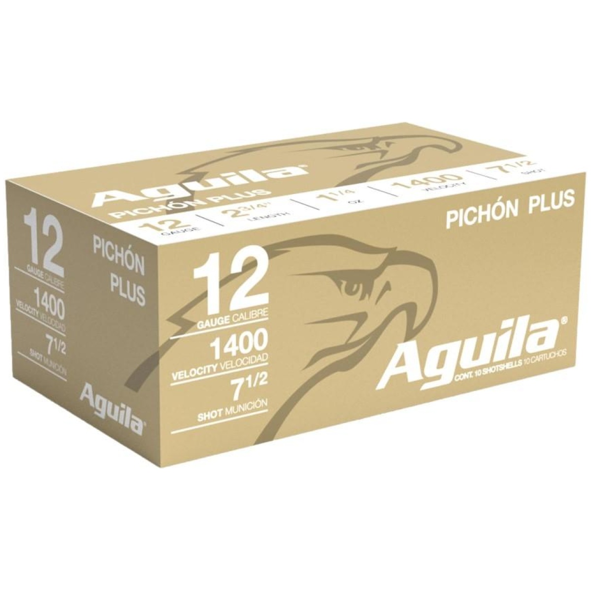 Au1chb1295-shotshell20view. Jpg - aguila pichon plus shotshell 12 ga 2-3/4" 1-1/4oz 1400 fps #7. 5 10/ct - au1chb1295 shotshell20view