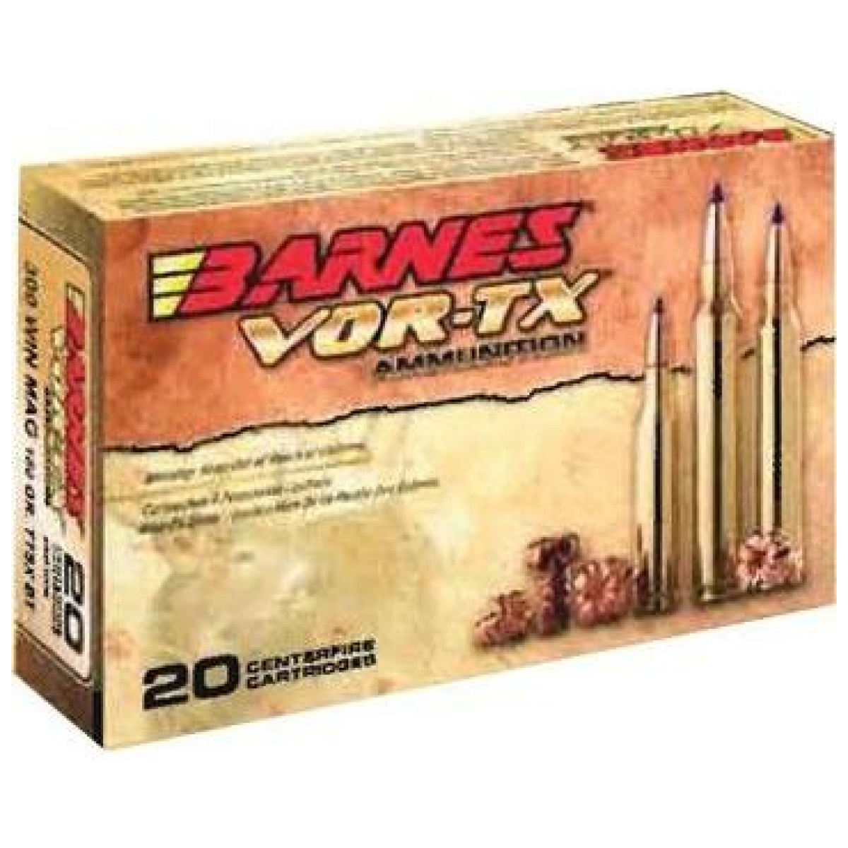 Bx21522_1. Jpg - barnes vor-tx rifle ammunition. 30-06 sprg 180 gr ttsxbt 2700 fps 20/ct - bx21522 1