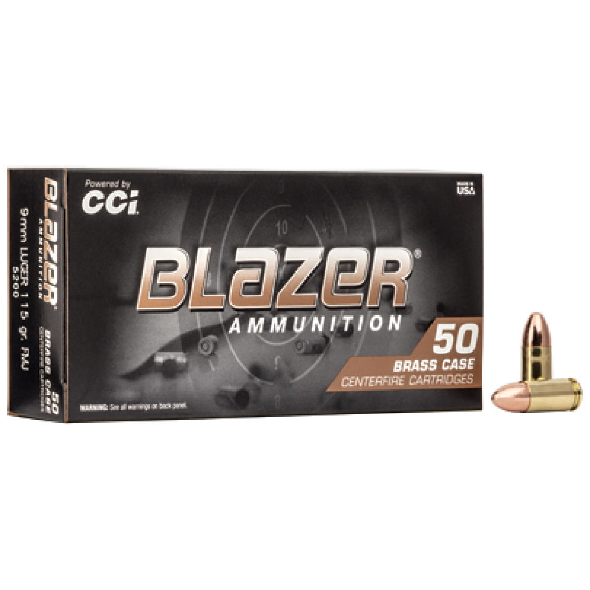 Cci5200_1. Jpg - blazer brass 9mm 115gr fmj 50/1000 - cci5200 1