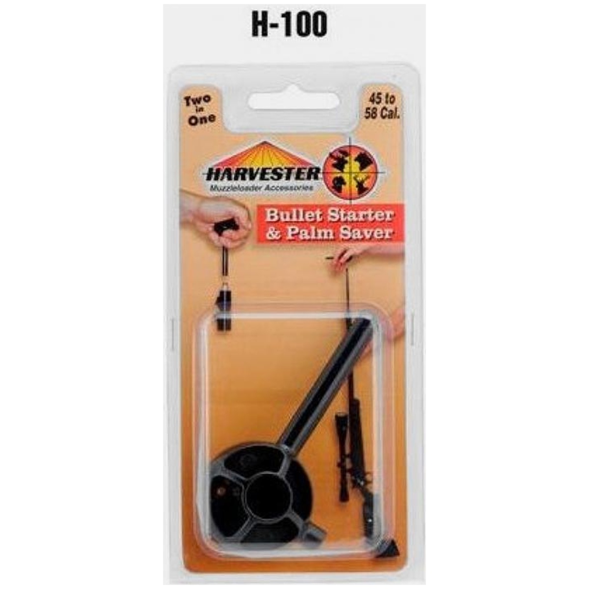 Crh100pkg. Jpg - harvester muzzleloading packaged bullet starter & palm saver plus. 50 cal jag 1/pk - crh100pkg