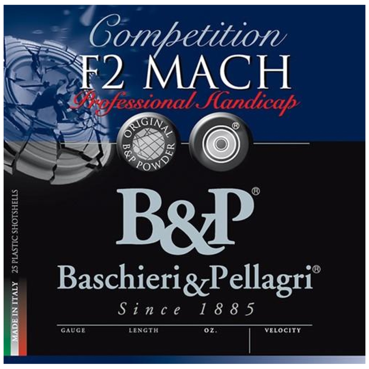 F2. Jpg - b&p f2 mach professional handicap shotshells 12 ga 2-3/4" 1-1/8oz 1250 fps #8. 5 25/ct - f2