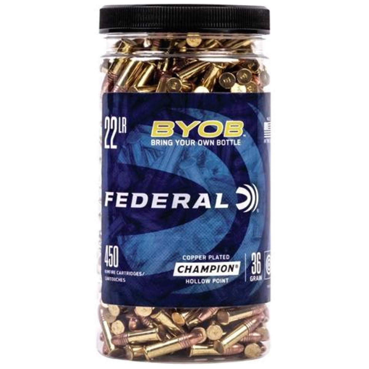 Fa750btl450. Jpg - federal champion byob rimfire ammunition 22 lr 36 gr. Cphp 1260 fps 450/ct - fa750btl450