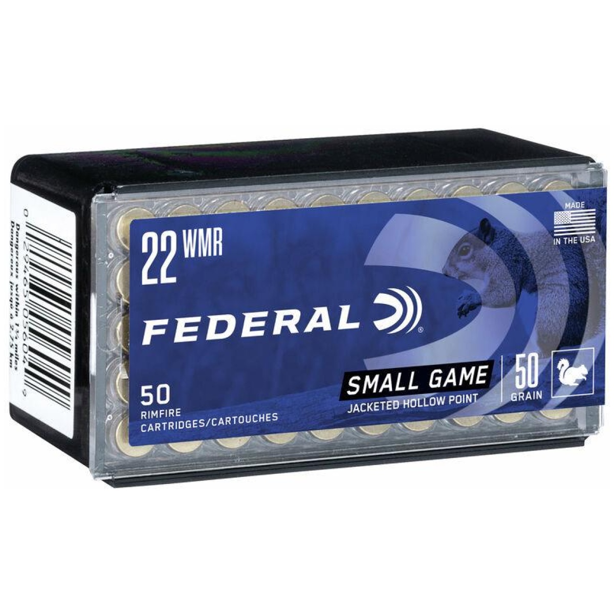 Fa757_1_2. Jpg - federal game-shok rimfire ammunition. 22 wmr 50 gr jhp 1530 fps 50/ct - fa757 1 2