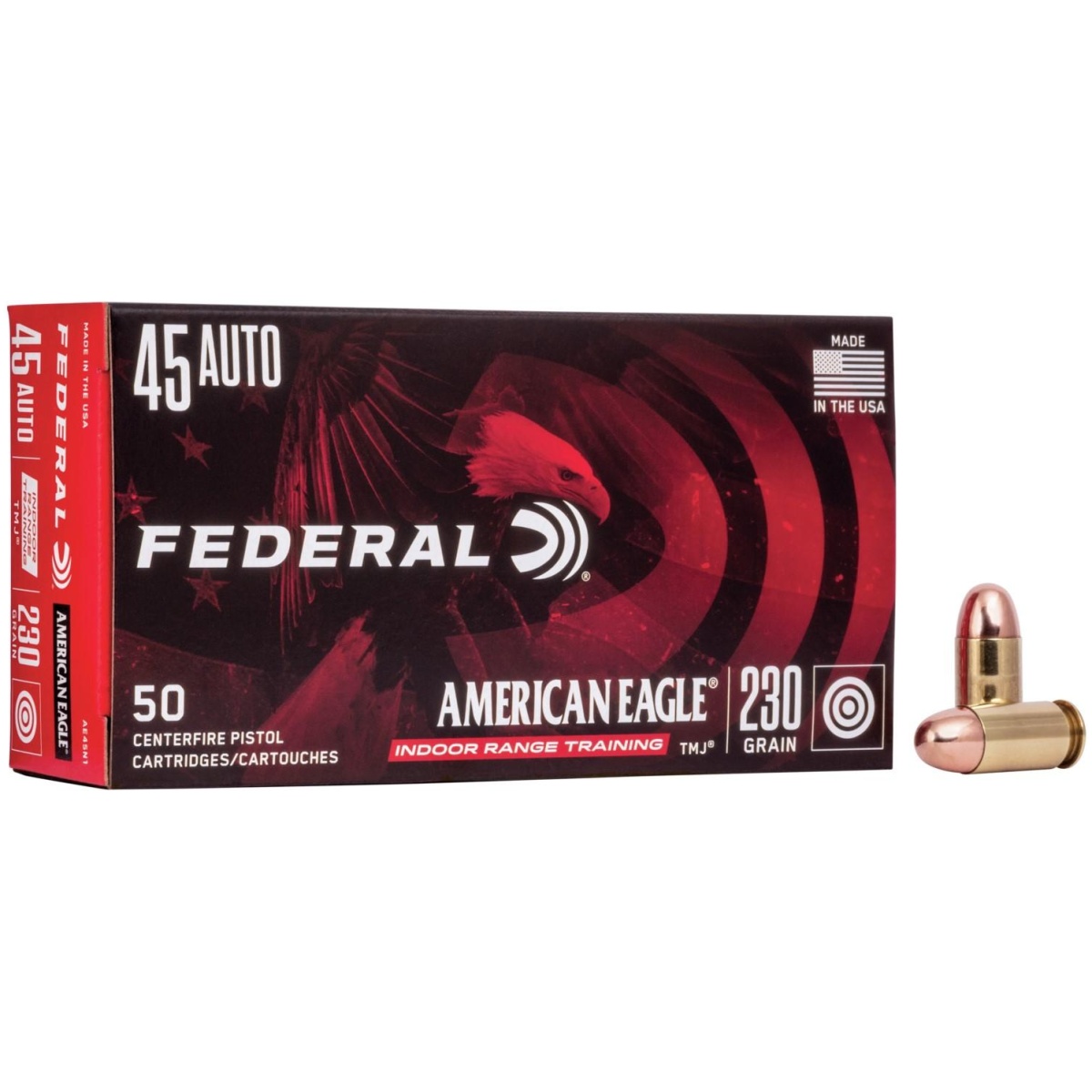 Faae45n1_1. Jpg - american eagle irt handgun ammunition. 45 acp 230 gr tmj 850 fps 50/ct - faae45n1 1