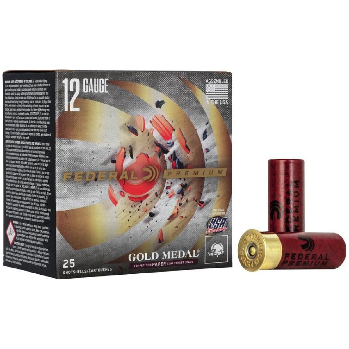 Fagmt11175_1. Jpg - federal gold medal grand paper shotshells 12 ga 2-3/4" 1oz 1290 fps #7. 5 25/ct - fagmt11175 1