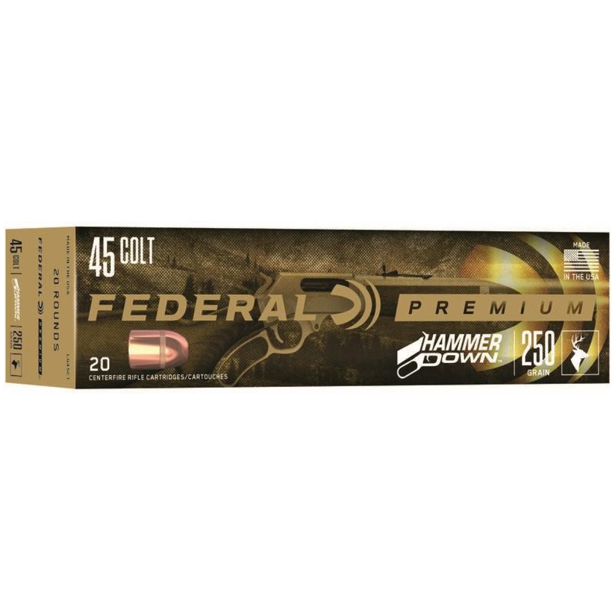 Falg45c1_1. Jpg - federal hammer down rifle ammunition. 45 colt 250 gr sp 1400 fps 20/ct - falg45c1 1