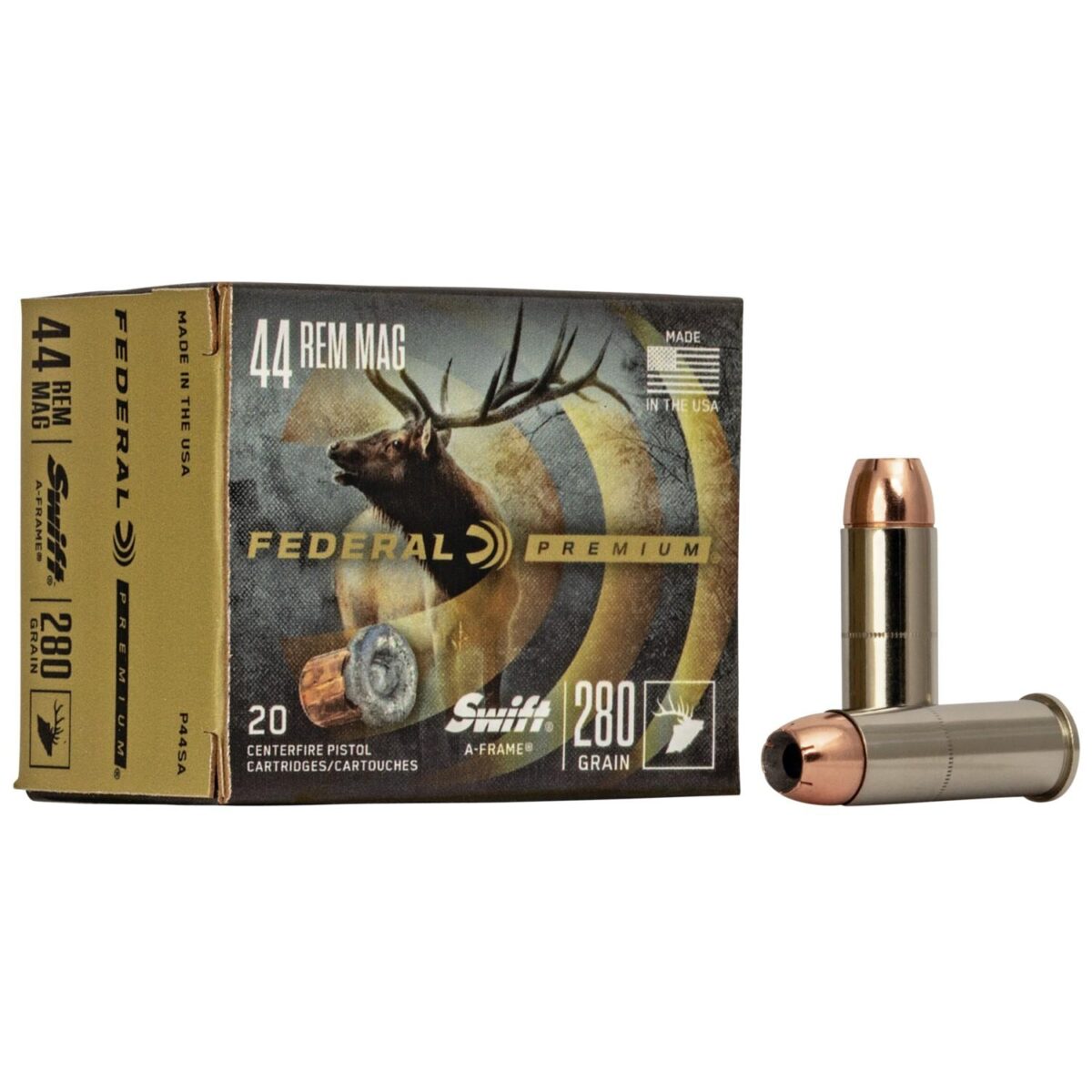 Fap44sa_1. Jpg - federal premium vital-shok handgun ammunition. 44 mag 280 gr saf 1170 fps 20/box - fap44sa 1