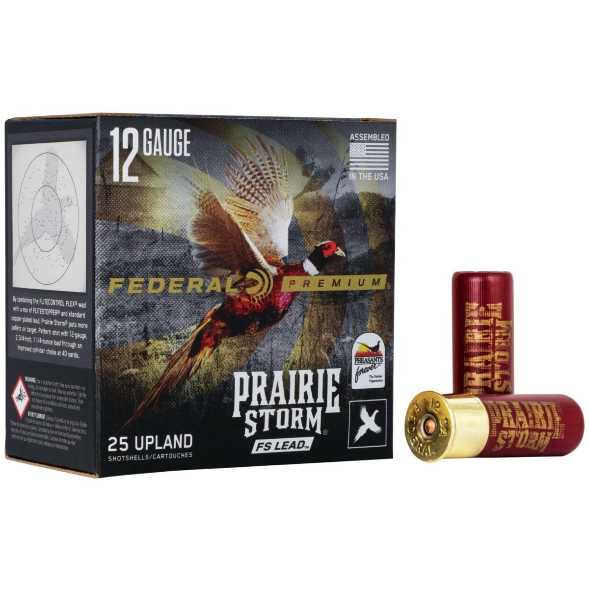 Fapfx154fs4. Jpg - federal prairie storm fs lead shotshells 12 ga 2-3/4" 1-1/4oz #4 25/ct - fapfx154fs4