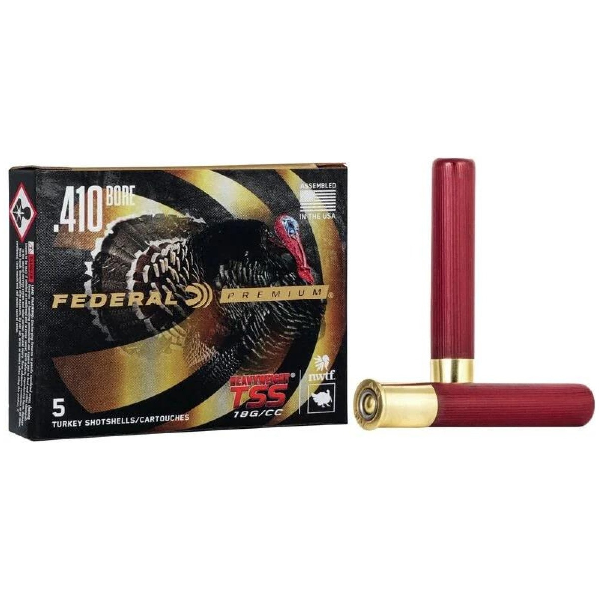 Faptss419f7. Jpg - federal premium turkey heavyweight tss shotshell 410ga 3" 13/16oz 1100 fps #7 5/ct - faptss419f7