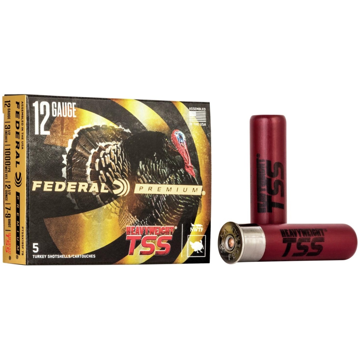 Faptssx195f79_1. Jpg - federal heavyweight shotshell 12ga 3-1/2" 2-1/2oz 1000 fps #7/9 5/ct - faptssx195f79 1