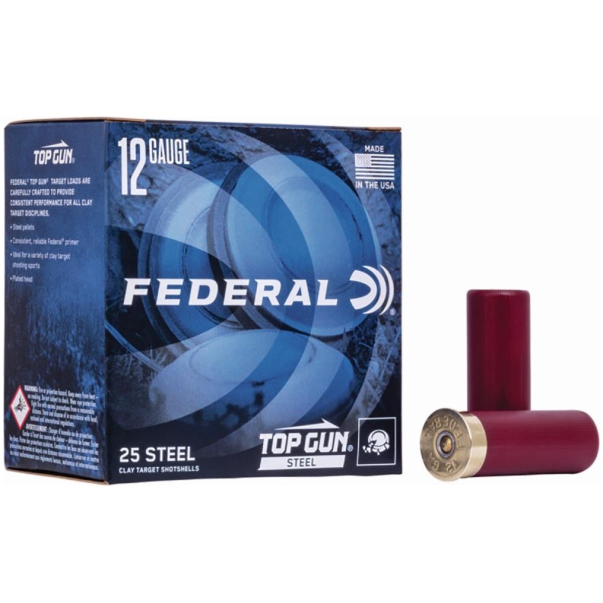 Fatg1477_1. Jpg - federal top gun steel shotshells 12 ga 2-3/4" 1-1/8oz 1145 fps #7 25/ct - fatg1477 1