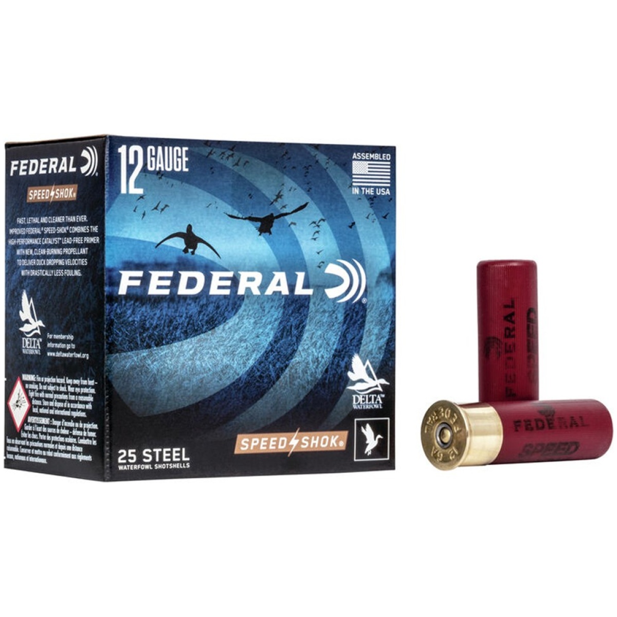 Fawf1421. Jpg - federal speed-shok high velocity steel 12ga 3" 1-1/4oz 1 ammo 25rd - fawf1421