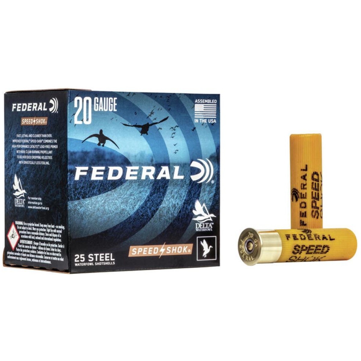 Fawf2091. Jpg - federal speed-shok high velocity steel 20ga 3" 7/8oz 1 ammo 25rd - fawf2091