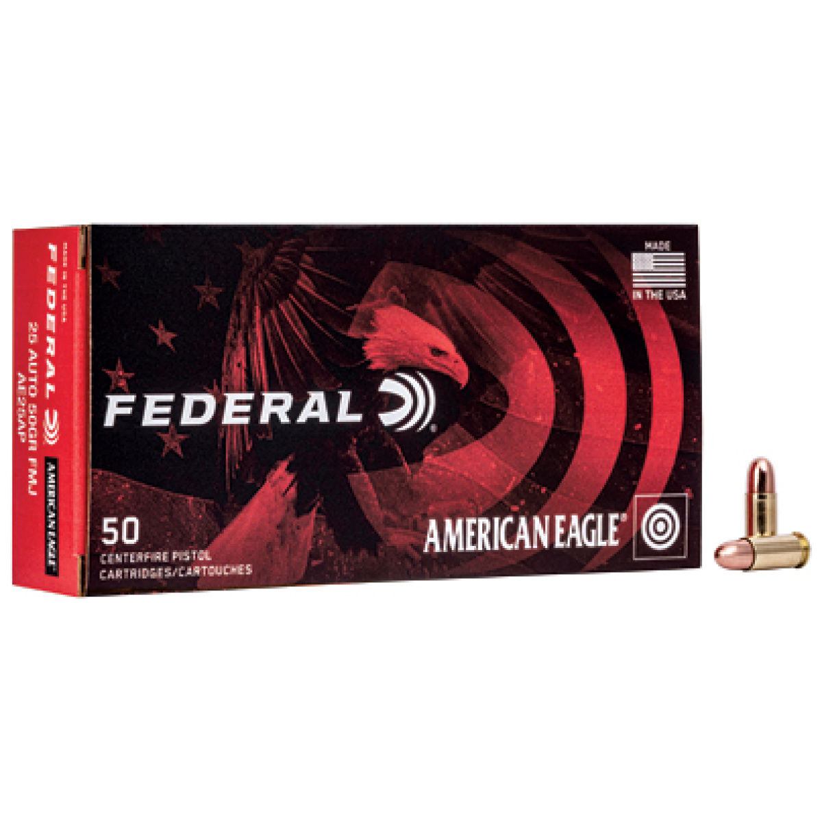 Feae25bx_1. Jpg - fed am eagle 25acp 50gr fmj 50/1000 - feae25bx 1