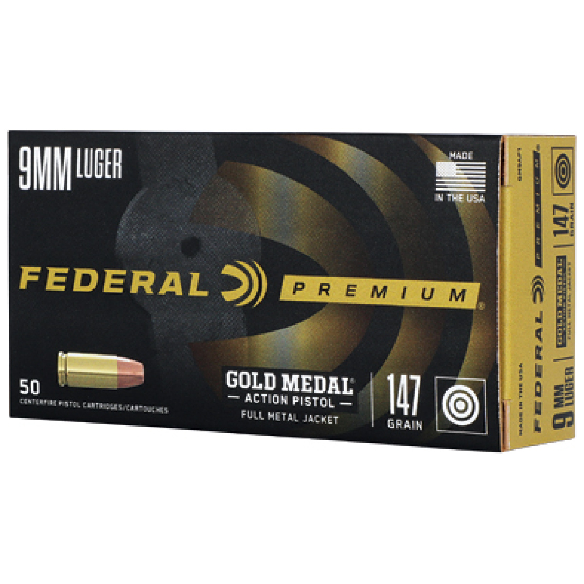 Fegm9ap1_1. Jpg - fed gld mdl act 9mm 147gr fmj 50/500 - fegm9ap1 1