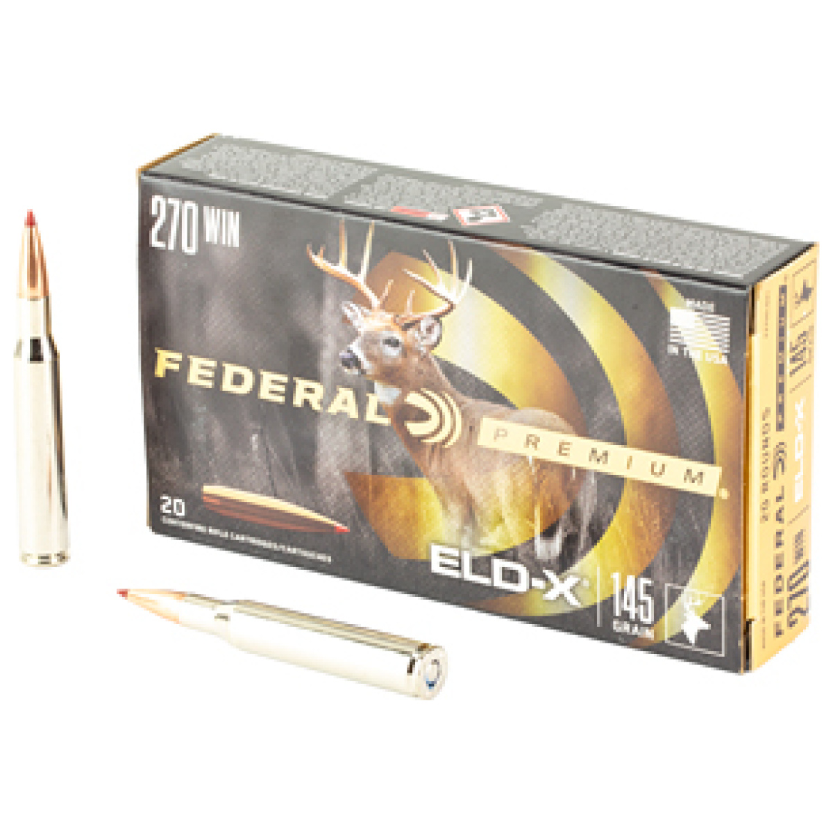 Fep270eldx1_1. Jpg - fed prem 270win 145gr eldx 20/200 - fep270eldx1 1