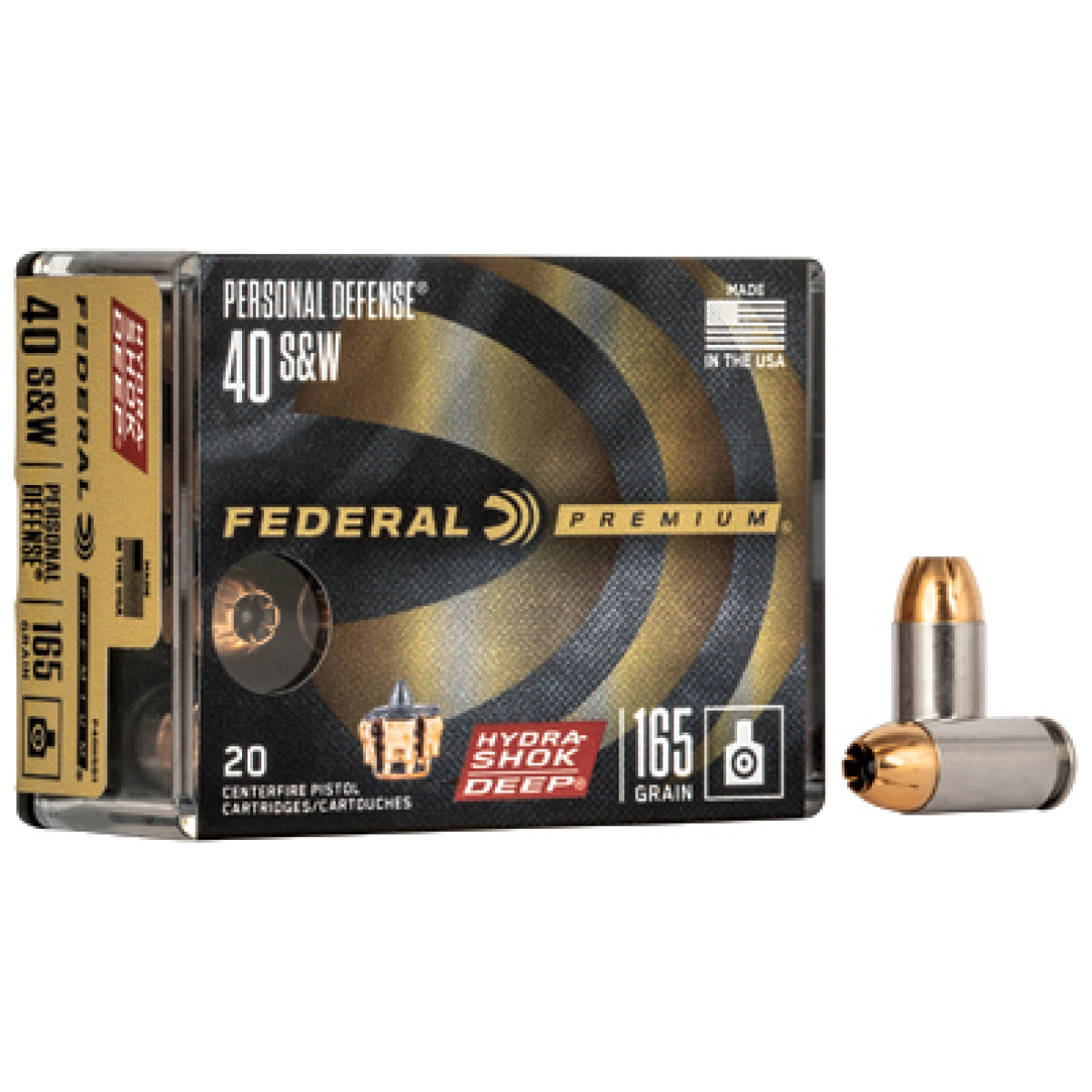 Fep40hsd1_1. Jpg - fed hydshk dp 40s&w 165gr jhp 20/200 - fep40hsd1 1